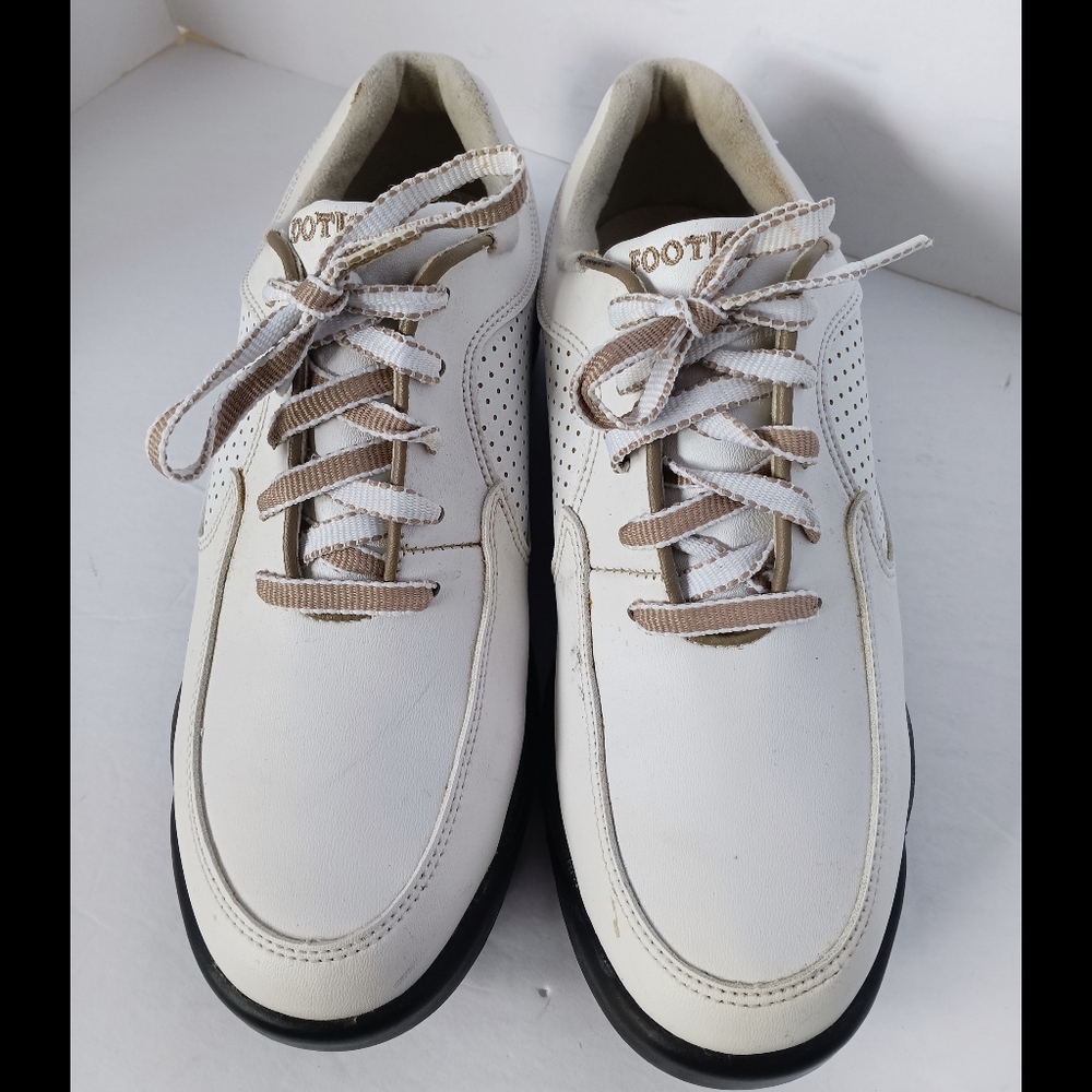 🖤 FootJoy Womens Golf Shoes Spikes White 7 GreenJoys Cleats Athletic Outdoor - Picture 2 of 12
